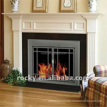 4.0mm 5.0mm 6.0mm resistant furnace flat fireplace door frit ceramic glass sheet